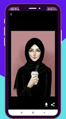 خلفيات بنات جيرلي محجبات كيوت android App screenshot 1